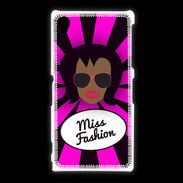Coque Sony Xpéria Z1 Miss Fashion Black
