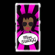 Coque Sony Xpéria Z1 Miss Swag Black