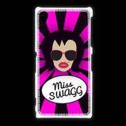 Coque Sony Xpéria Z1 Miss Swag Brune