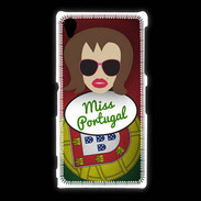 Coque Sony Xpéria Z1 Miss Portugal Chatain