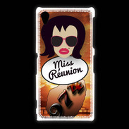 Coque Sony Xpéria Z1 Miss Réunion Brune