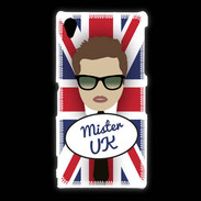 Coque Sony Xpéria Z1 Mister UK Chatain