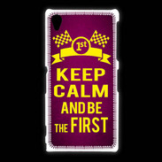 Coque Sony Xpéria Z1 Keep Calm and Be the First Rose