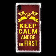 Coque Sony Xpéria Z1 Keep Calm and Be the First Rouge