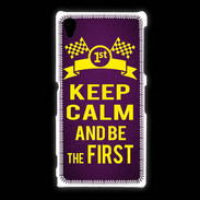 Coque Sony Xpéria Z1 Keep Calm and Be the First Violet