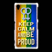 Coque Sony Xpéria Z1 Keep Calm and Be proud Women Gay