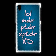 Coque Sony Xpéria Z1 LOL MDR bleu ZG
