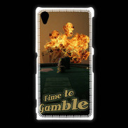 Coque Sony Xpéria Z1 Poker flamme