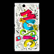 Coque Sony Xpéria Z Ultra Graffiti Musique