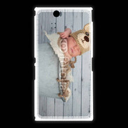 Coque Sony Xpéria Z Ultra Bébé nounours dormant dans une bassine