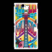 Coque Sony Xpéria Z Ultra Peace love music 3