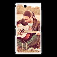 Coque Sony Xpéria Z Ultra Guitariste peace and love 1