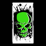 Coque Sony Xpéria Z Ultra Tête de mort en vert et noir