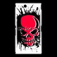 Coque Sony Xpéria Z Ultra Tête de Mort en Rouge et Noir