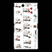 Coque Sony Xpéria Z Ultra Bande dessinée de mariés