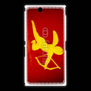 Coque Sony Xpéria Z Ultra Cupidon sur fond rouge