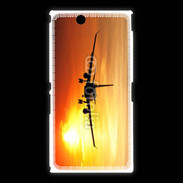 Coque Sony Xpéria Z Ultra Avion de ligne et couché de soleil