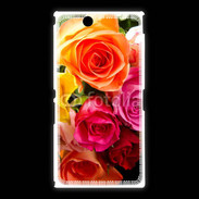 Coque Sony Xpéria Z Ultra Bouquet de roses multicouleurs
