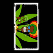Coque Sony Xpéria Z Ultra Portrait abstrait de Rasta
