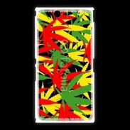 Coque Sony Xpéria Z Ultra Fond de cannabis coloré