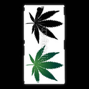 Coque Sony Xpéria Z Ultra Double feuilles de cannabis