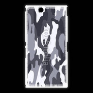 Coque Sony Xpéria Z Ultra Camouflage gris et blanc