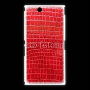 Coque Sony Xpéria Z Ultra Effet crocodile rouge