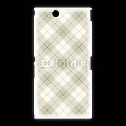 Coque Sony Xpéria Z Ultra Effet écossais beige clair