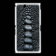 Coque Sony Xpéria Z Ultra Effet crocodile noir