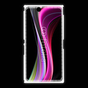 Coque Sony Xpéria Z Ultra Abstract multicolor sur fond noir