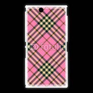 Coque Sony Xpéria Z Ultra Déco fashion rose et marron