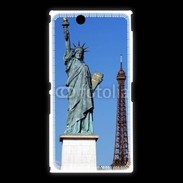 Coque Sony Xpéria Z Ultra Statue de la liberté et tour Eiffel