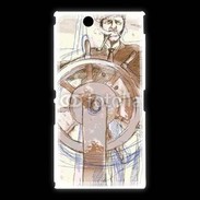 Coque Sony Xpéria Z Ultra Illustration d'un capitaine de bateau