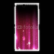 Coque Sony Xpéria Z Ultra Rideau rose à strass