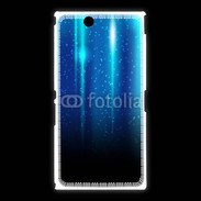 Coque Sony Xpéria Z Ultra Rideau bleu à strass