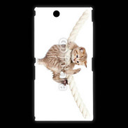 Coque Sony Xpéria Z Ultra Chaton sur une corde