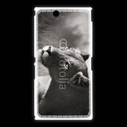 Coque Sony Xpéria Z Ultra Lionne en noir et blanc