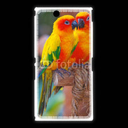 Coque Sony Xpéria Z Ultra Couple d'oiseaux colorés