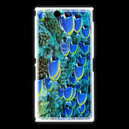 Coque Sony Xpéria Z Ultra Banc de poissons bleus