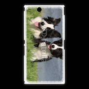 Coque Sony Xpéria Z Ultra Chien Border Collie noir et blanc