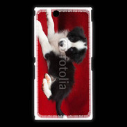 Coque Sony Xpéria Z Ultra Chiot noir et blanc 5
