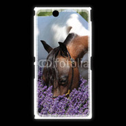 Coque Sony Xpéria Z Ultra Cheval sentant la lavande 
