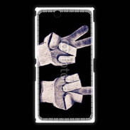 Coque Sony Xpéria Z Ultra double fuck gants