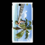 Coque Sony Xpéria Z Ultra Palmier et charme sur la plage