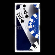 Coque Sony Xpéria Z Ultra Poker bleu et noir 2