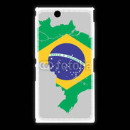 Coque Sony Xpéria Z Ultra Drapeau Brésil coupe du monde 2014