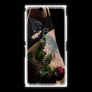 Coque Sony Xpéria Z Ultra Lingerie et rose rouge
