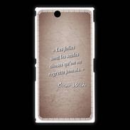 Coque Sony Xpéria Z Ultra Les Folies Rouge Citation Oscar Wilde