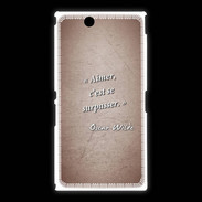 Coque Sony Xpéria Z Ultra Aimer Rouge Citation Oscar Wilde