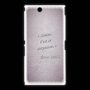 Coque Sony Xpéria Z Ultra Aimer Rose Citation Oscar Wilde